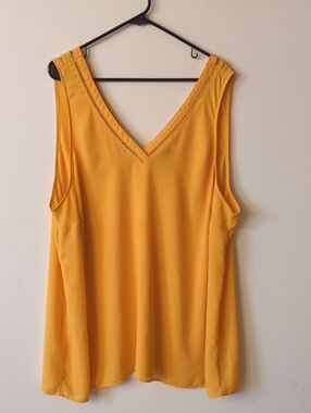 torrid Mustard Yellow V-Neck Sleeveless Camisole Plus 4